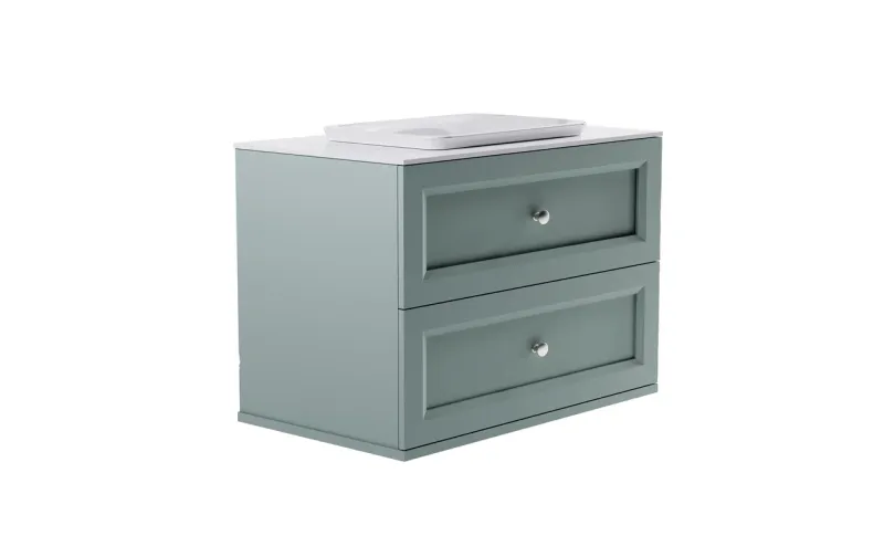 Тумба с раковиной Astra-Form Классик 4631177714344 90 см зелёный матовый