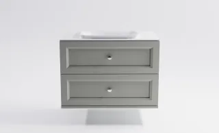 Тумба с раковиной Astra-Form Классик 4631177714368 90 см серый матовый