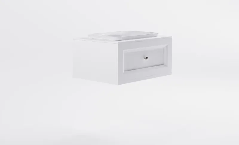 Тумба с раковиной Astra-Form Классик 4631177715532 80 см белый матовый