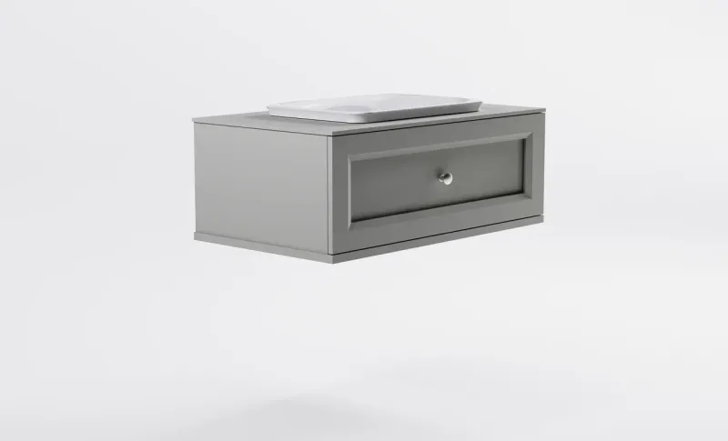 Тумба с раковиной Astra-Form Классик 4631177715624 100 см серый матовый