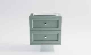 Тумба с раковиной Astra-Form Классик 4631177715723 80 см зелёный матовый