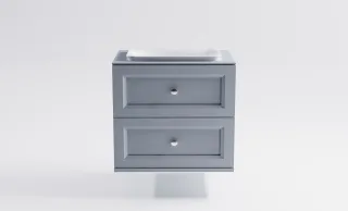 Тумба с раковиной Astra-Form Классик 4631177715730 80 см голубой матовый