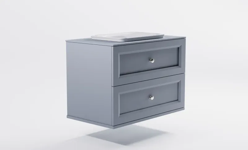 Тумба с раковиной Astra-Form Классик 4631177715853 100 см голубой матовый