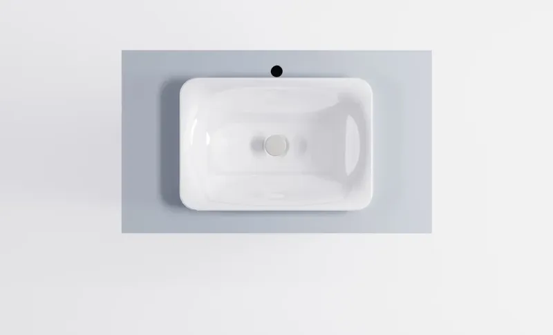 Тумба с раковиной Astra-Form Классик 4631177715556 90 см голубой матовый