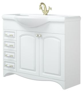 Тумба под раковину Corozo Классика 105см белый SD-00000315
