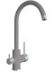 Смеситель для кухни Florentina Клио с подключением под фильтр грей