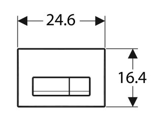 Кнопка смыва Geberit Delta50 115.119.21.1, хром