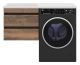 Подвесная тумба раковину Misty Коломбо под стиральную машину 60см дуб Галифакс/антрацит