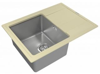 Кухонная мойка Florentina Комби 650 жасмин