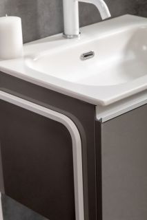 Тумба под раковину Armadi Art Vallessi 60см антрацит глянец 837-060-A glossy