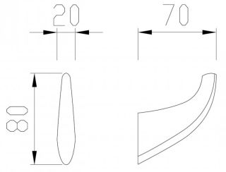 Крючок ABBER Nord AA1550 хром