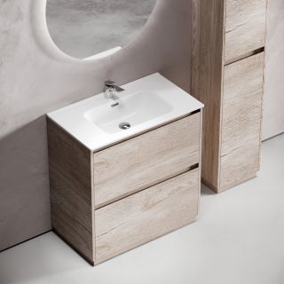 Тумба напольная под раковину Sancos Libra Floor LB80FEG 80 см дуб галифакс натуральный