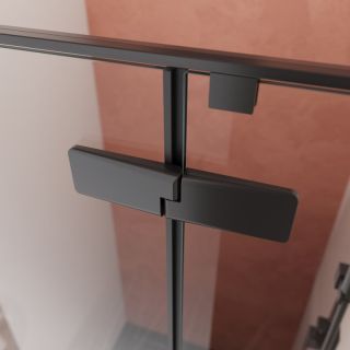 Душевая дверь CEZARES  LINER-B-12-90-C-NERO-R правая чёрный матовый