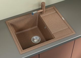 Кухонная мойка Florentina Липси 650 шампань