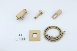 Гигиенический душ со смесителем Gappo G7217-3 золотой сатин