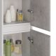 Шкаф-колонна Lemark Combi LM03C35P-Beton 35 см подвесной белый глянец