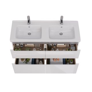 Тумба под раковину Lemark Buno LM04B125T 120 см белый глянец