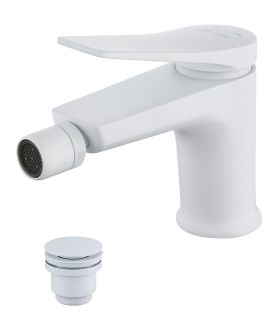 Смеситель для биде Lemark Bronx LM3708MW с донным клапаном белый