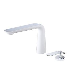 Смеситель для раковины Lemark Melange LM4936CW хром/белый