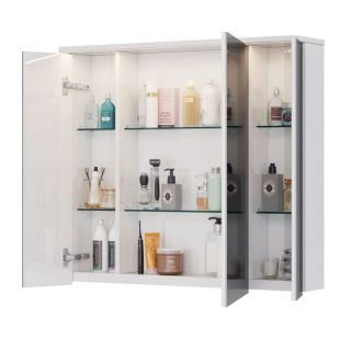 Зеркало-шкаф Lemark Zenon LM90ZS-Z 90 см подвесной с подсветкой