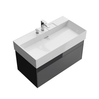 Тумба под раковину Kerama Marazzi Logica LOG.90.2\ST 90 см стальной серый