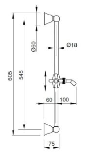 Душевой гарнитур Cezares LORD-SD-02-M бронза