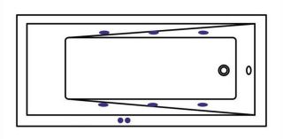 Гидромассажная ванна Whitecross Wave Slim 0111.180080.100.SOFT.GL 180x80см Soft золото