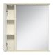 Зеркальный шкаф с подсветкой Misty Лувр 65см левый слоновая кость