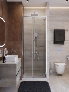 Душевая дверь CEZARES LUX-B-FS-1-80-C-CR хром