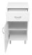 Напольная тумба Misty Люси левая 40см белый