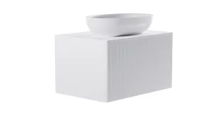 Тумба с раковиной Astra-Form М-40 4631177713590 80 см белый матовый