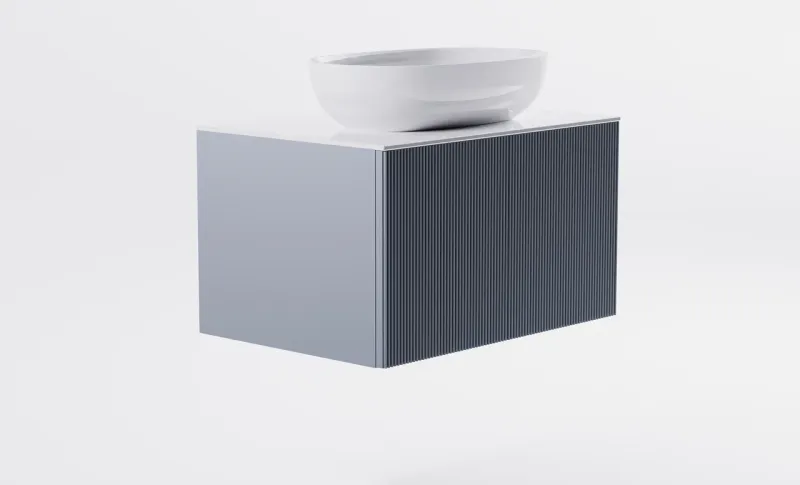 Тумба с раковиной Astra-Form М-40 4631177713569 80 см голубой матовый