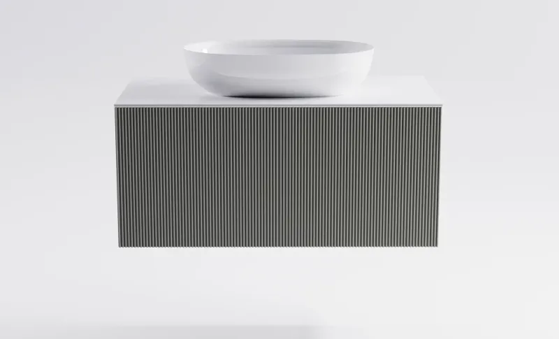 Тумба с раковиной Astra-Form М-40 4631177713606 90 см серый матовый