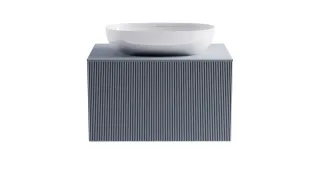 Тумба с раковиной Astra-Form М-40 4631177714788 80 см голубой матовый