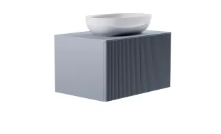 Тумба с раковиной Astra-Form М-40 4631177714726 70 см голубой матовый