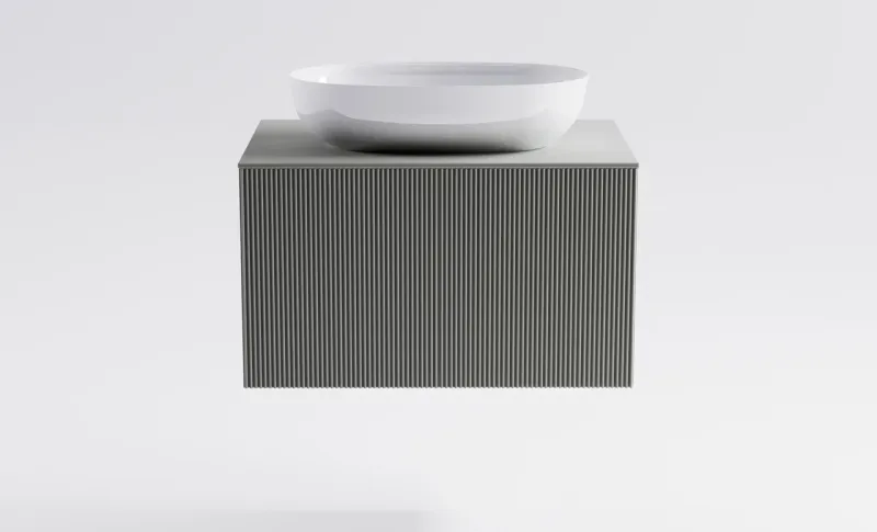 Тумба с раковиной Astra-Form М-40 4631177714764 80 см серый матовый