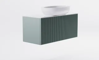 Тумба с раковиной Astra-Form М-40 Slim 4631177714641 100 см зелёный матовый