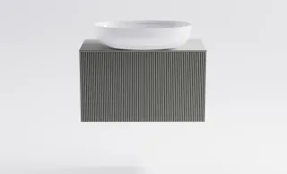 Тумба с раковиной Astra-Form М-40 Slim 4631177715921 70 см серый матовый