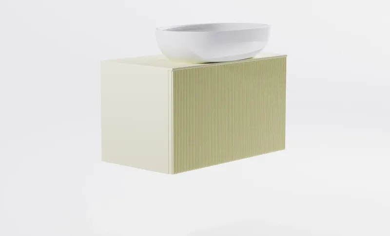 Тумба с раковиной Astra-Form М-40 Slim 4631177715990 80 см бежевый матовый