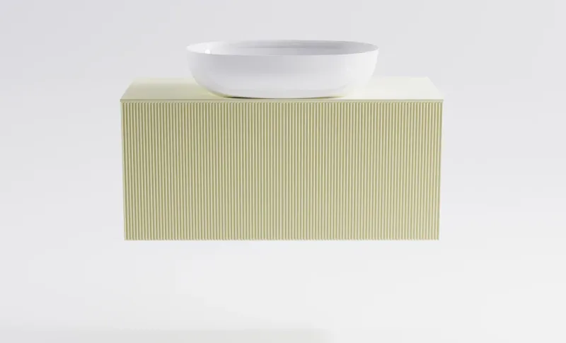 Тумба с раковиной Astra-Form М-40 Slim 4631177716119 100 см бежевый матовый