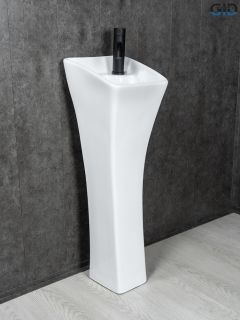 Раковина Gid M9012 81101 накладная белая 30x33x89