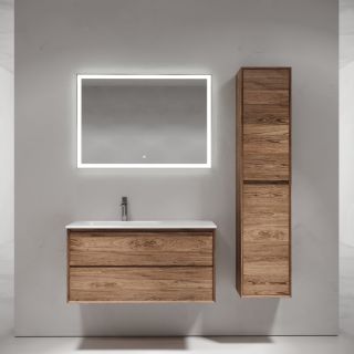 Подвесная тумба под раковину Sancos Marmi 2.0 MR2.0100LECH левая 99см дуб чарльстон