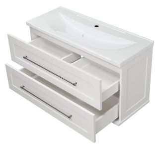 Подвесная тумба под раковину Misty Марта 100см белый