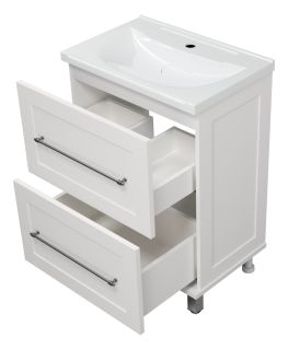 Напольная тумба под раковину Misty Марта 60см белый