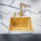 Мойка для кухни Milacio Denia 44 Steel MC.77438 брашированное золото