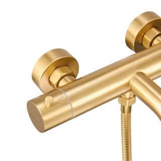 Смеситель для ванны с душем Milacio MCU MCU.350.GD брашированное золото