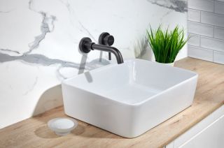 Встраиваемый смеситель для раковины Milacio Ultra MCU.552.MB чёрный матовый