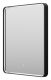 Зеркало с подсветкой Brevita Mercury MER-Rett6-060/80-black 60см чёрный