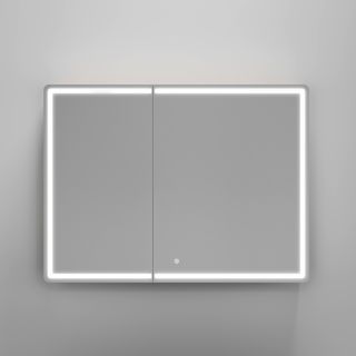 Зеркальный шкаф с LED подсветкой Sancos Mirror MI100EG 99см дуб галифакс натуральный