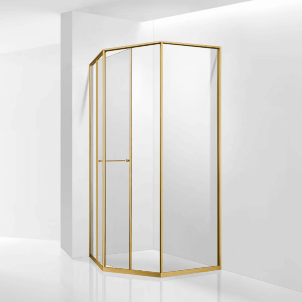 Душевой уголок RGW SV-82Gb "L" 33328282-16L 80x80 см брашированное золото